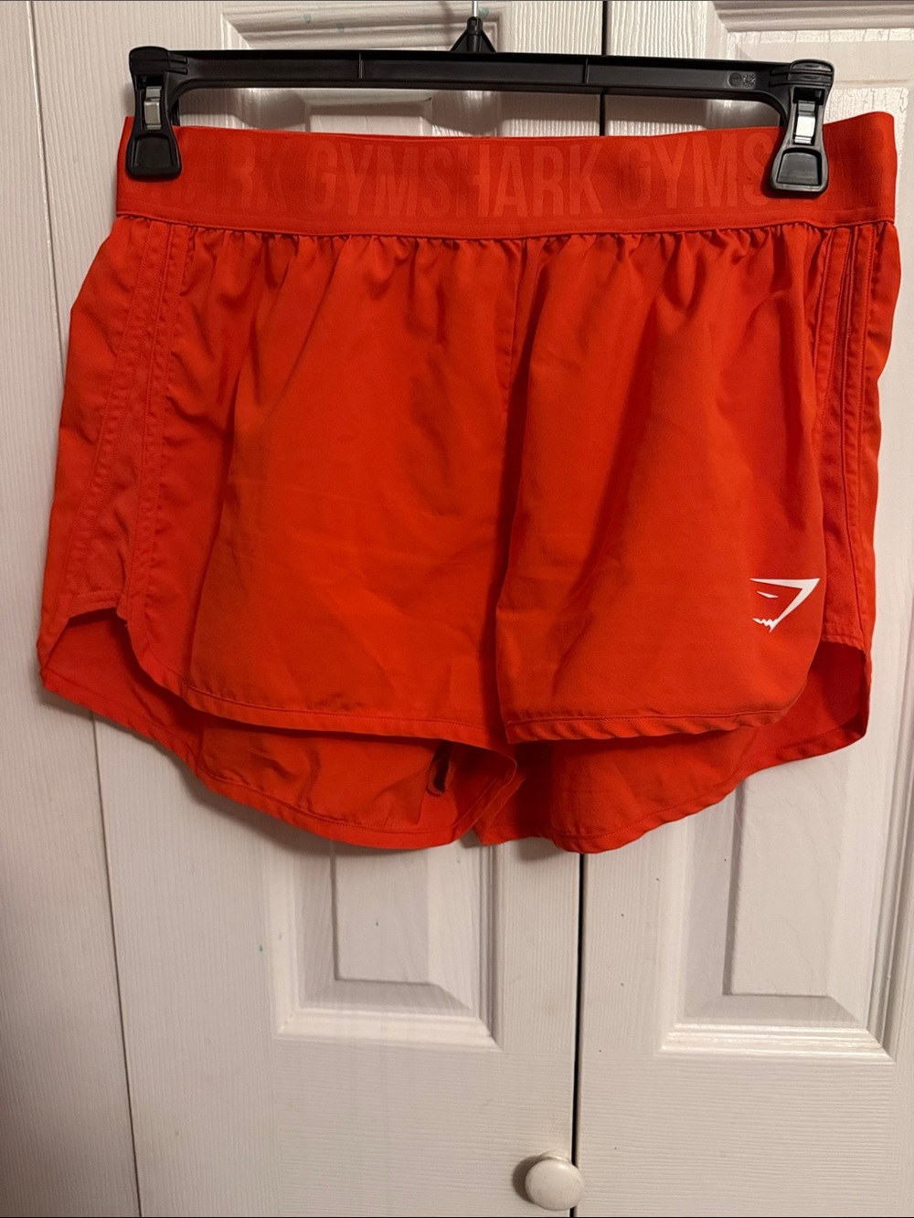 Gymshark Women's Bright Red Athletic Running Shorts